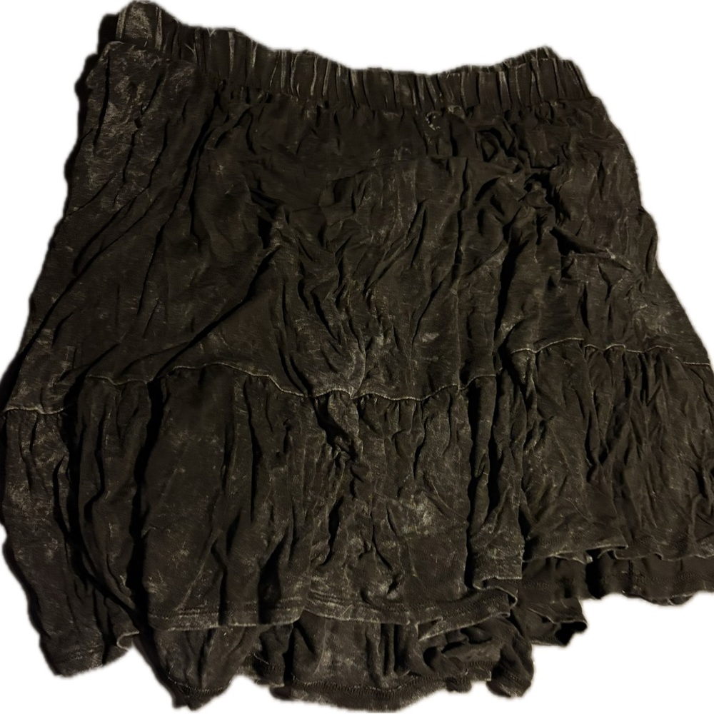 Torrid Blackwashed Tiered Skirt